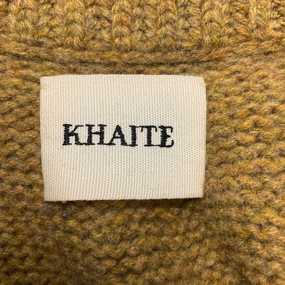 KHAITE GOLD CUT OUT DETAIL CROPPED KNIT SWEATER - Picture 5 of 5